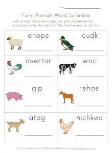 Unscramble-Animal-Worksheet