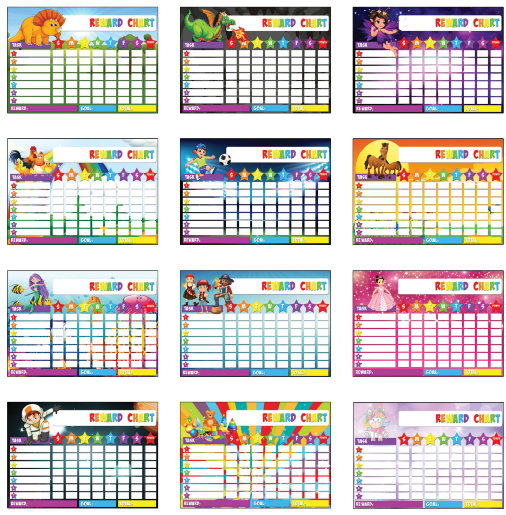 Unlocking Fun and Learning: 12 Free Printable Reward Charts for Kids ...